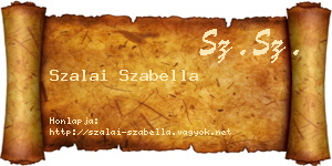 Szalai Szabella névjegykártya